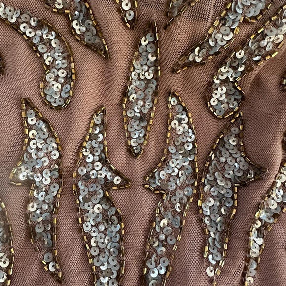 (220) ❤️ BNWT Mac Duggal EMBELLISHED ILLUSION SHEATH DRESS #5521 - Picture 6 of 11